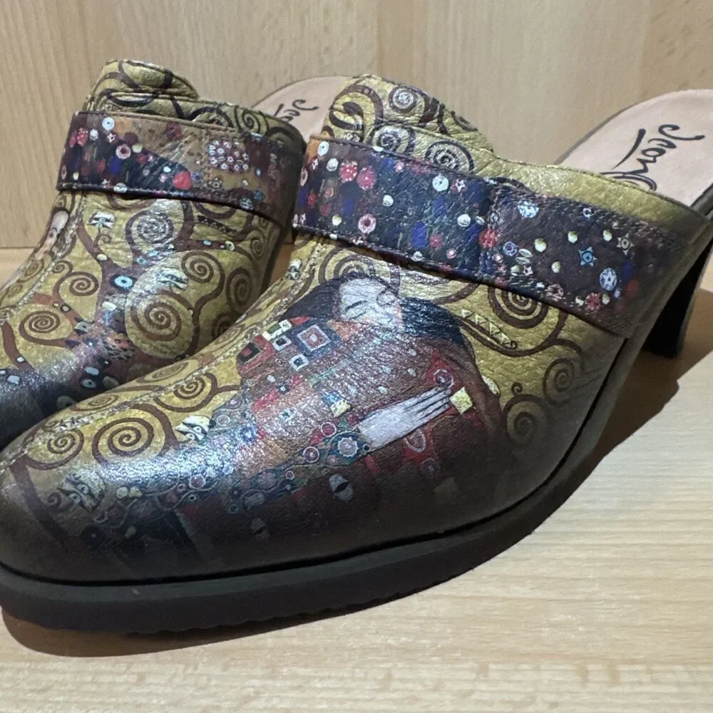 ICON Los Angeles Leather Gustav Klimt Wearable Art High Heels 10